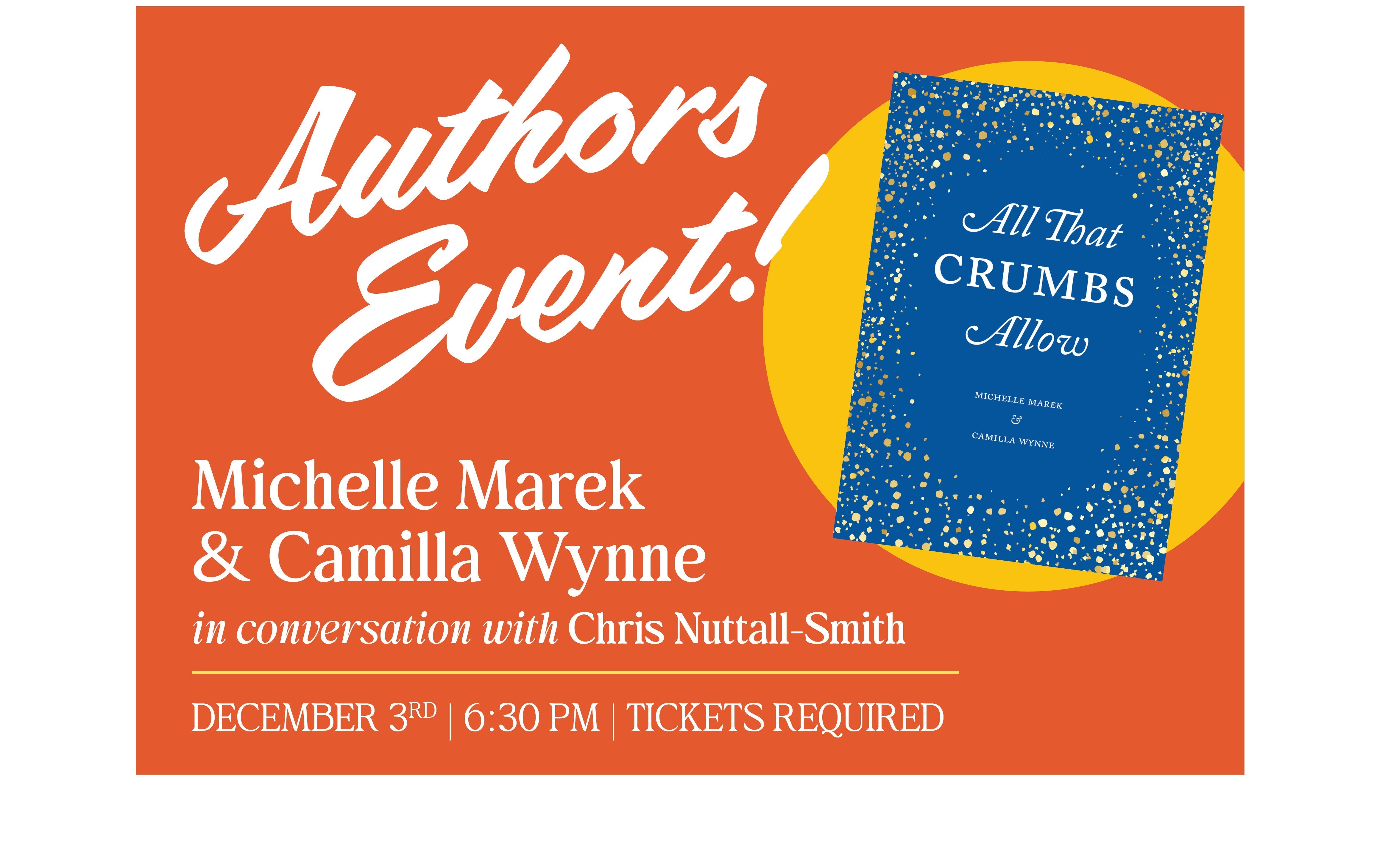 All That Crumbs Allow Author Event