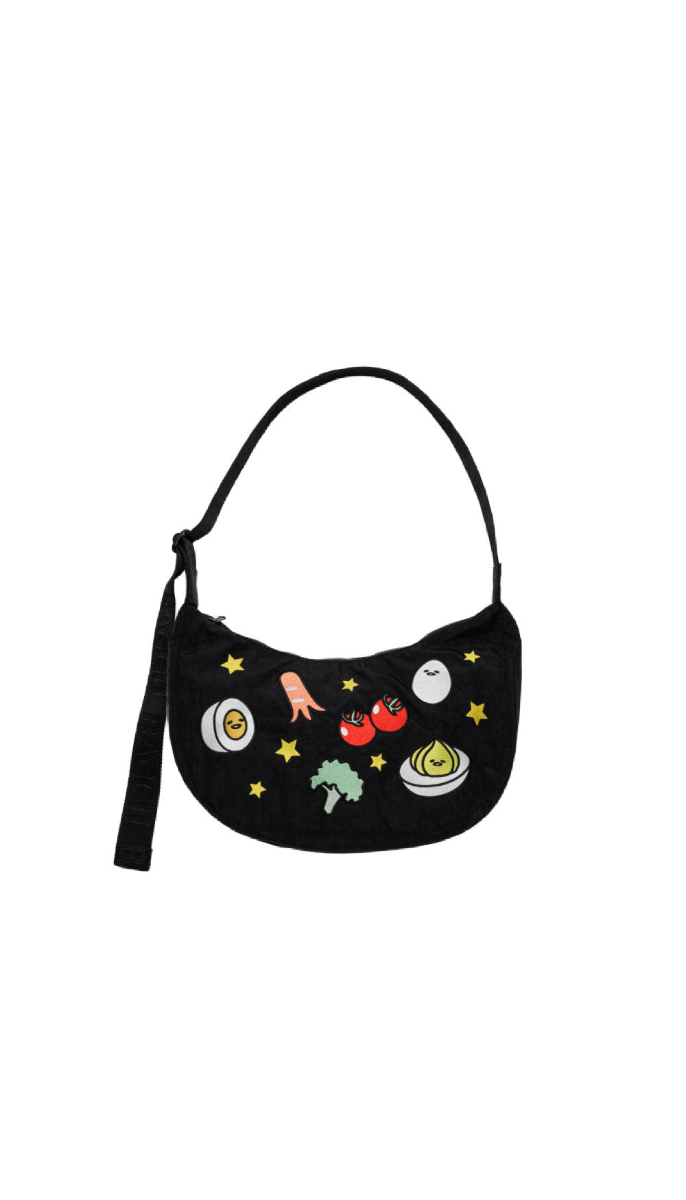 Medium Nylon Crescent Bag : Embroidered Hello Kitty - Baggu