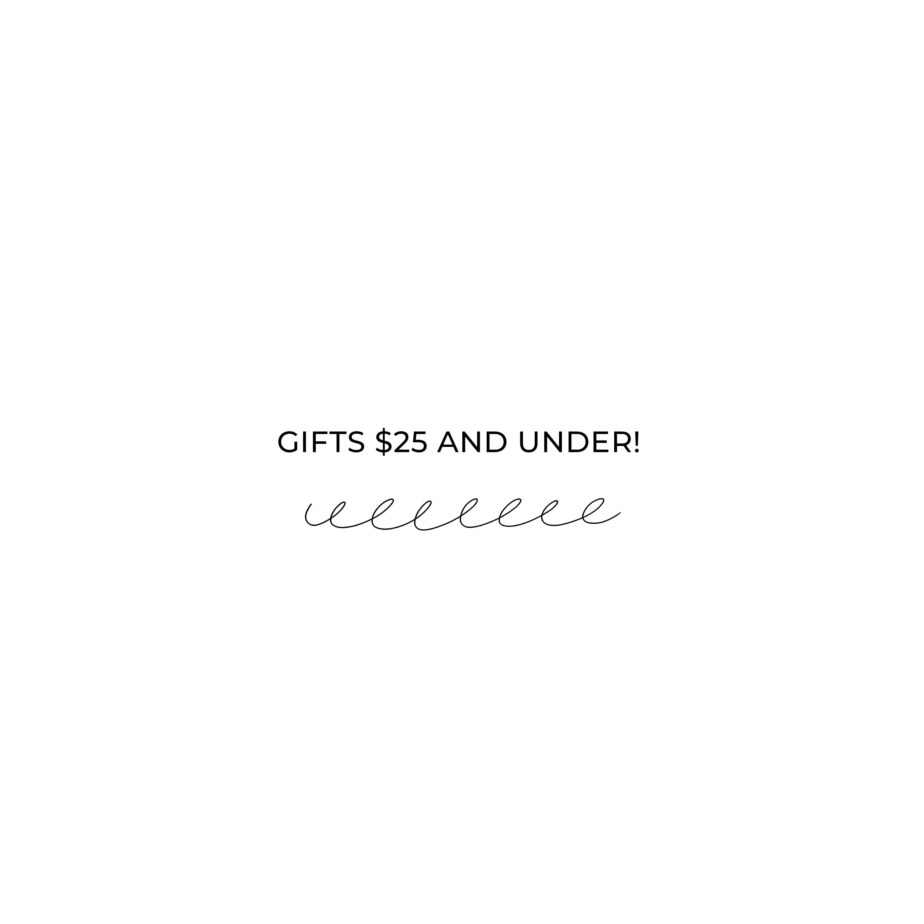 Gifts $25 and Under