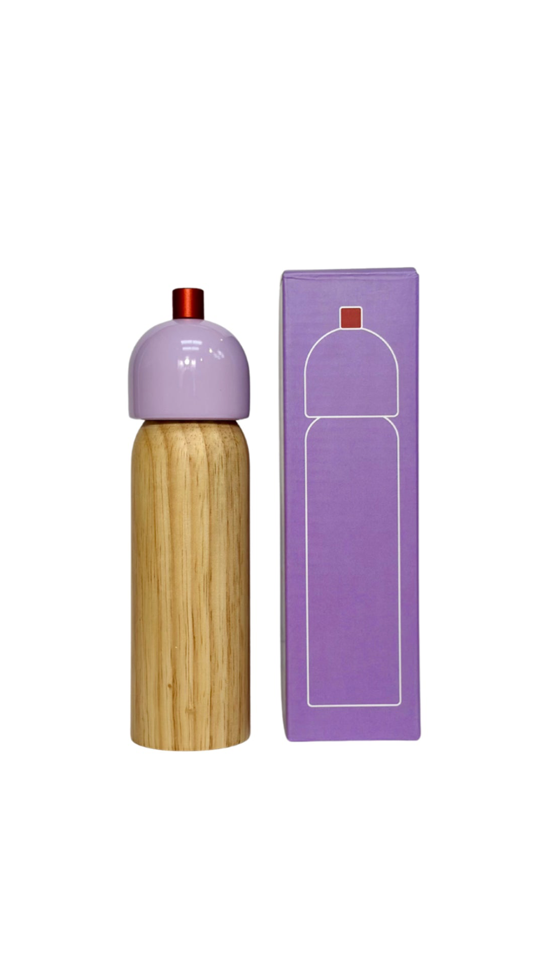 Salt & Pepper Grinder - Lilac & Red