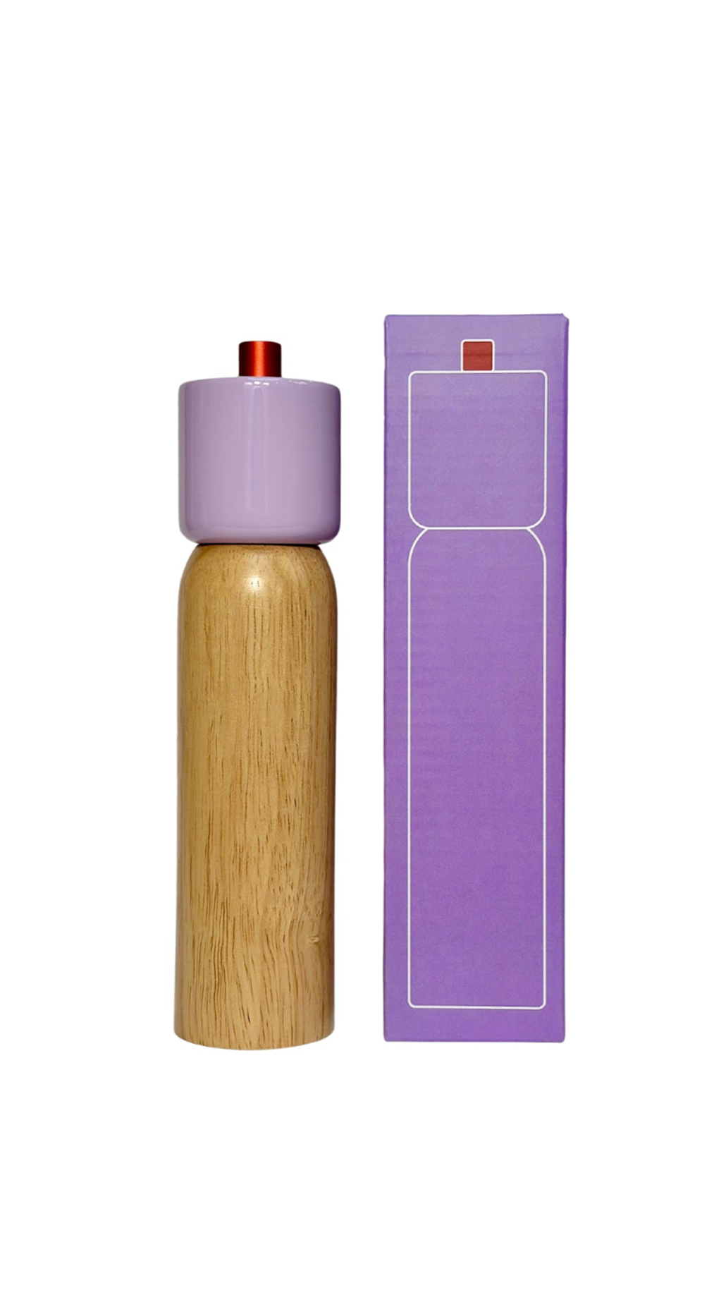 Salt & Pepper Grinder - Lilac & Red