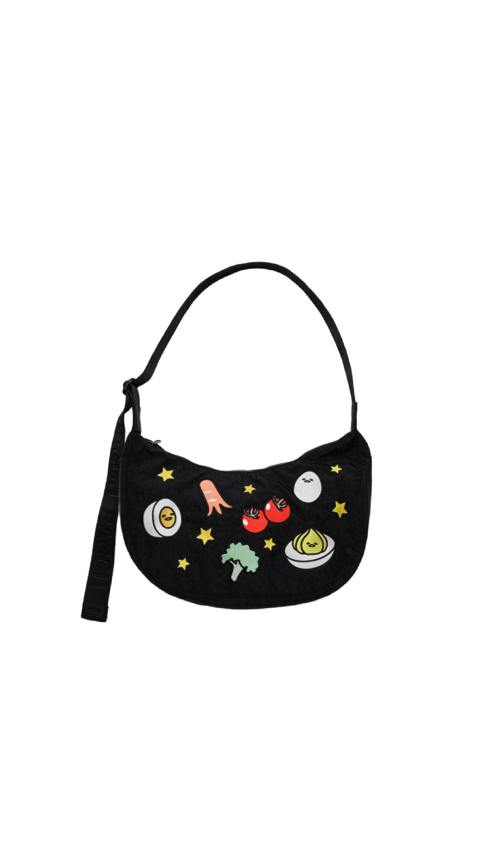 Baggu x Hello Kitty Gudetama Medium Embroidered Crescent Bag