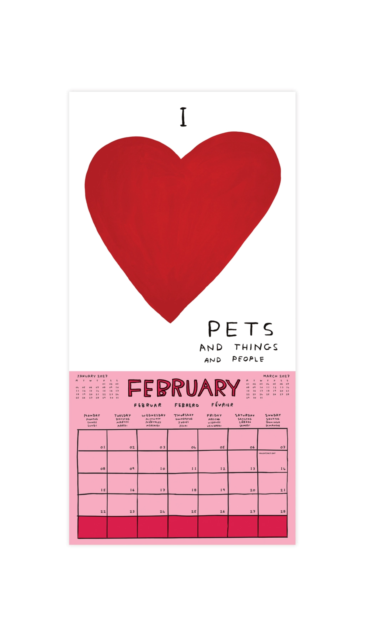David Shrigley 2027 Calendar