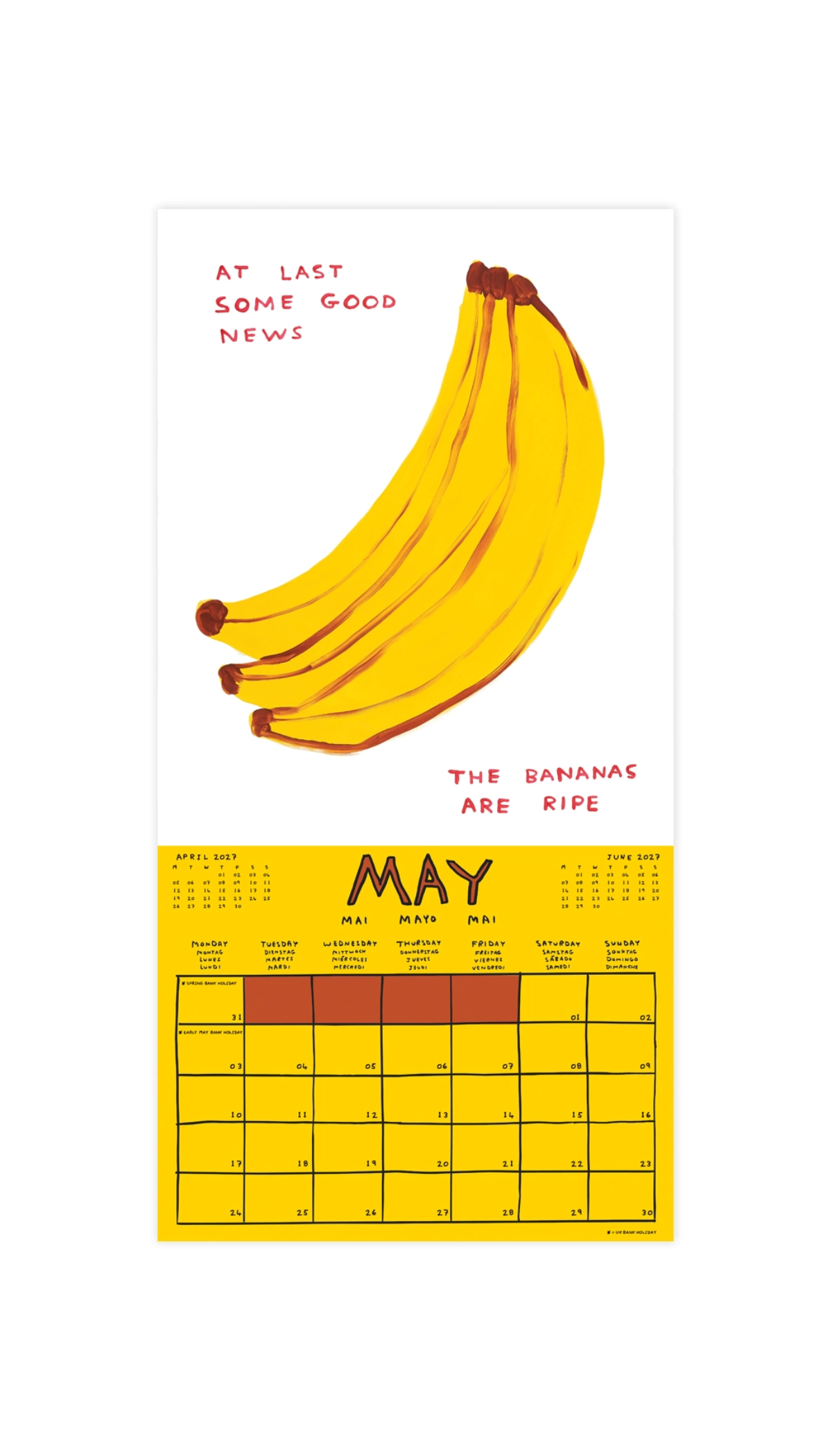 David Shrigley 2027 Calendar