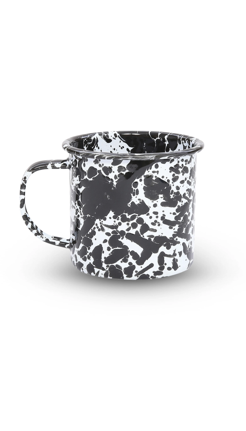 Splatter Enamelware Mug