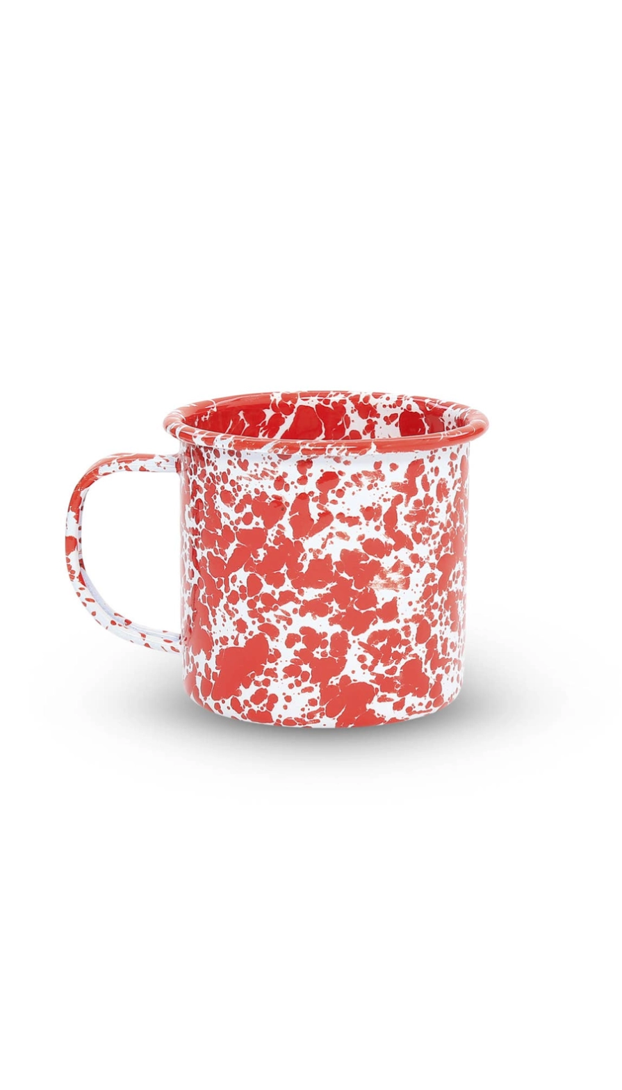 Splatter Enamelware Mug