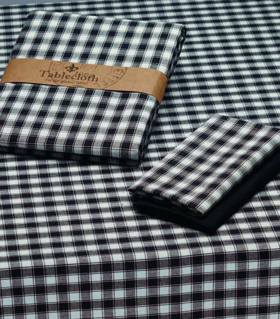 French Check Tablecloth