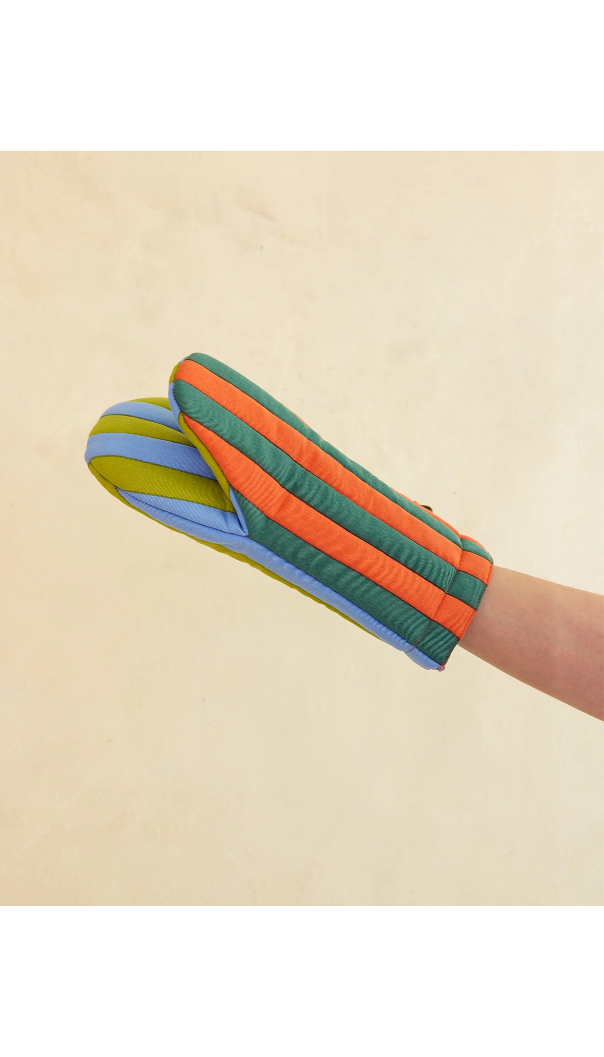 Striped Oven Mitt