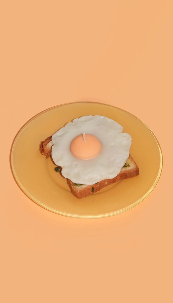 Egg-Stra Fried Candle