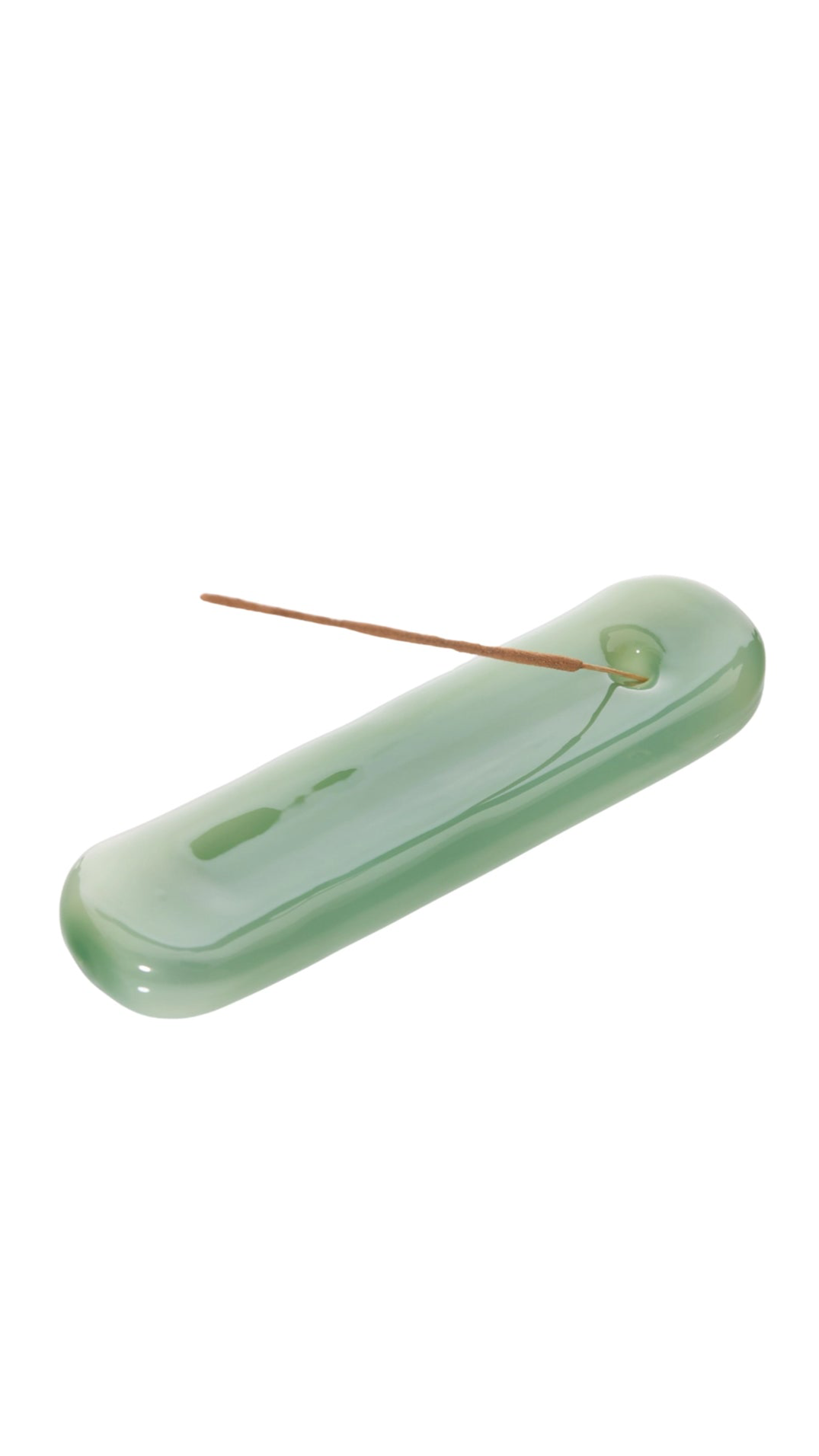 Hand Blown Glass Incense Holder