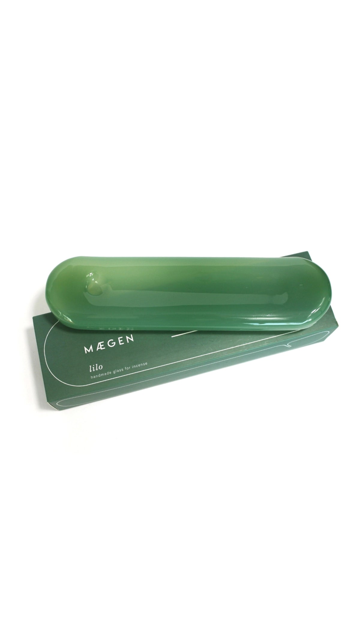 Hand Blown Glass Incense Holder