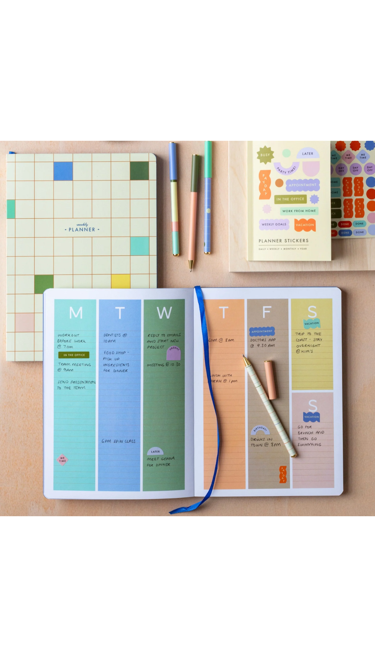 Undated Weekly Planner