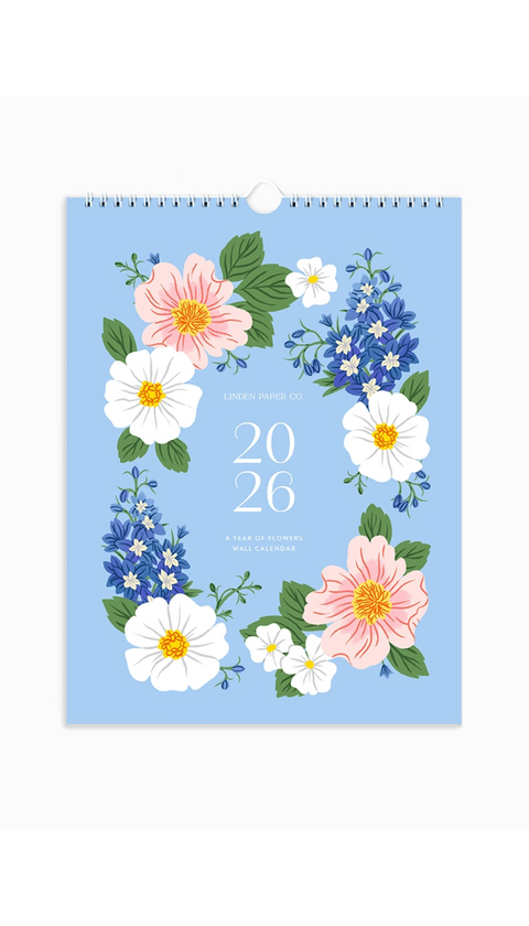 2026 A Year of Flowers Wall Calendar – Good Egg