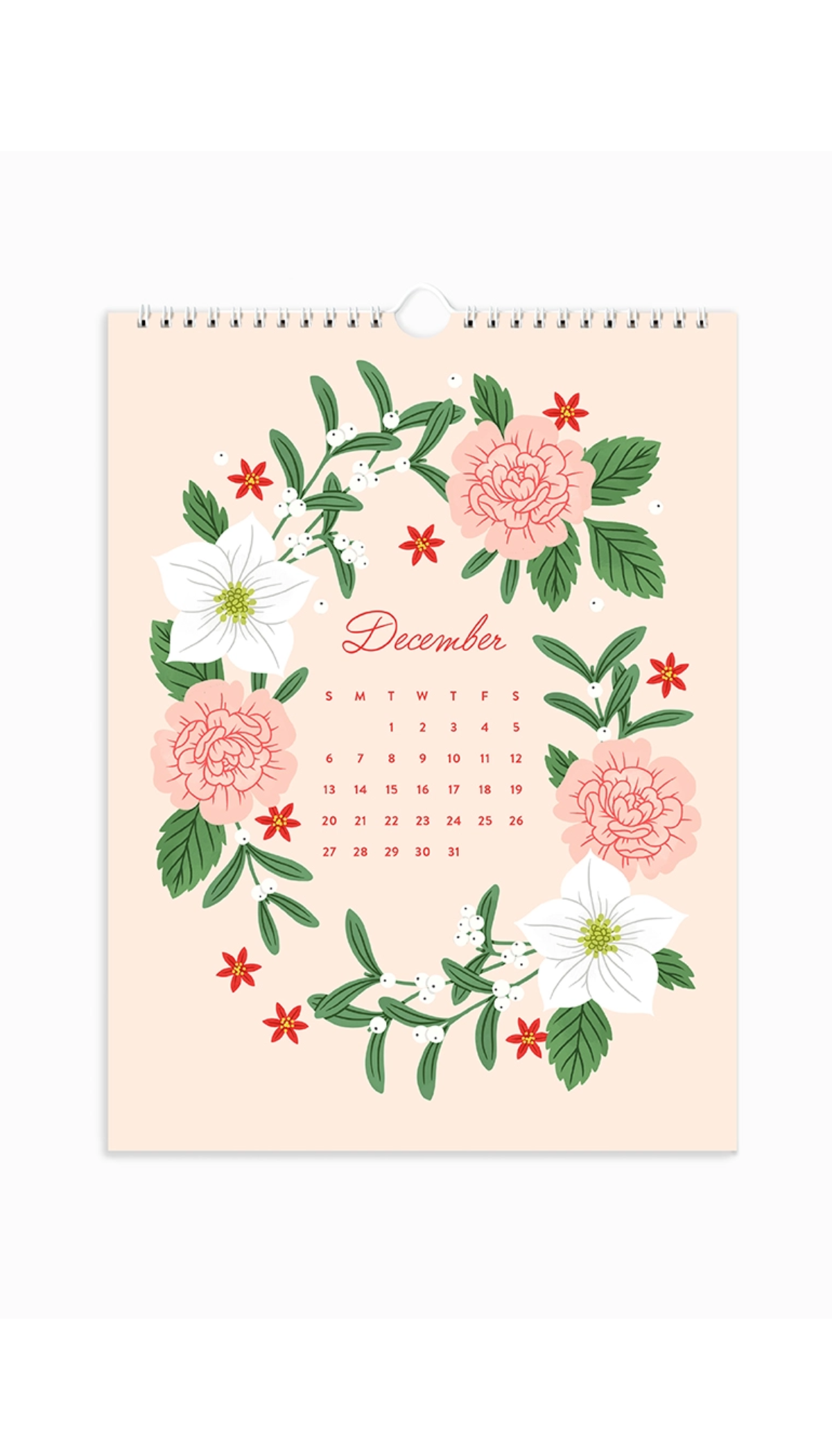 2026 A Year of Flowers Wall Calendar