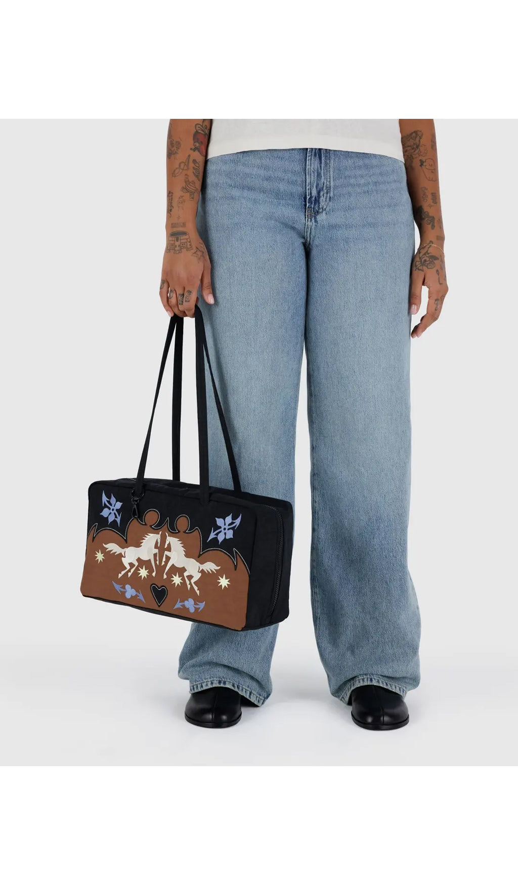 Medium Nylon Bowler Bag