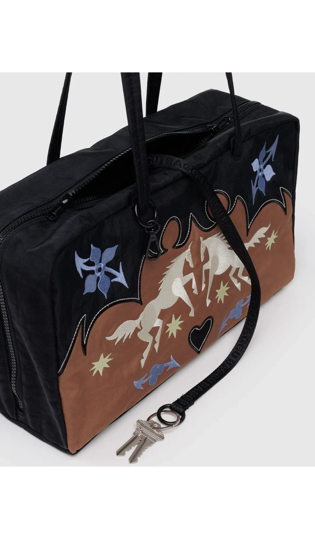 Medium Nylon Bowler Bag