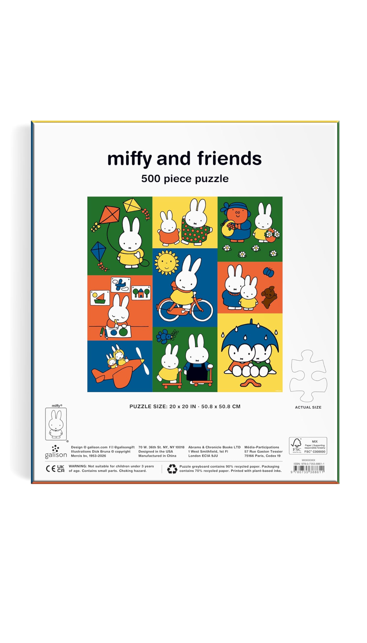 Miffy and Friends 500 Piece Puzzle