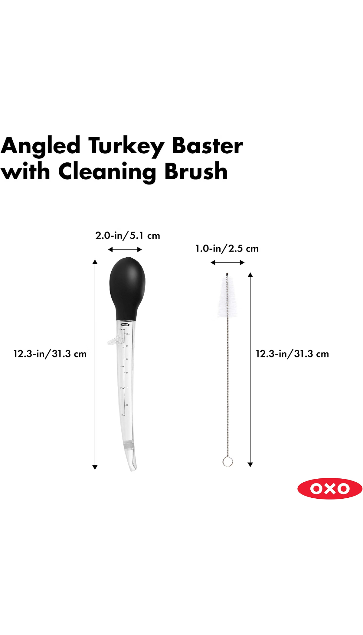 Angled Baster With Cleaning Brush