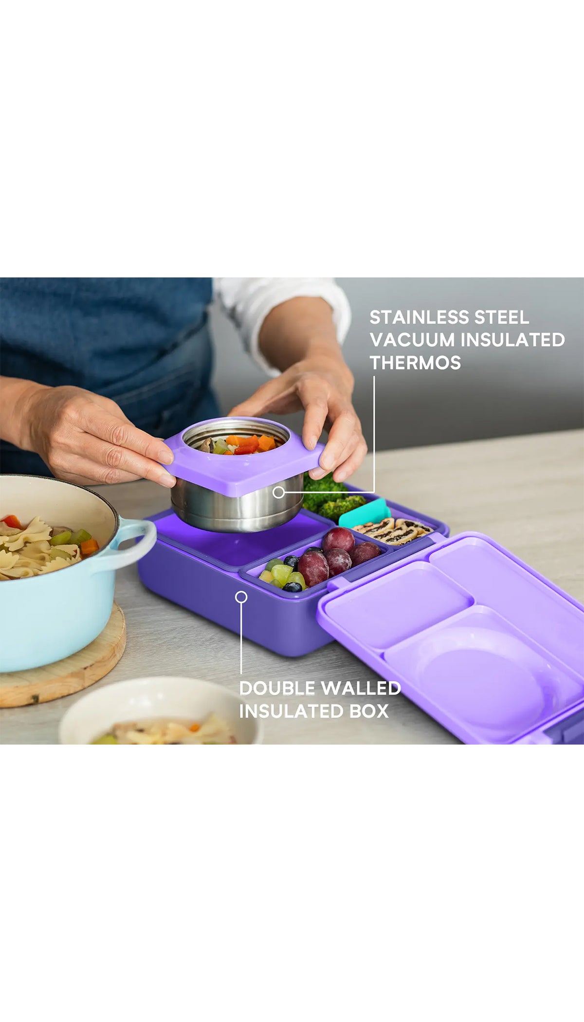 Omiebox Lunchbox Omielife Purple Plum Omiebox Purple Omie Boxes