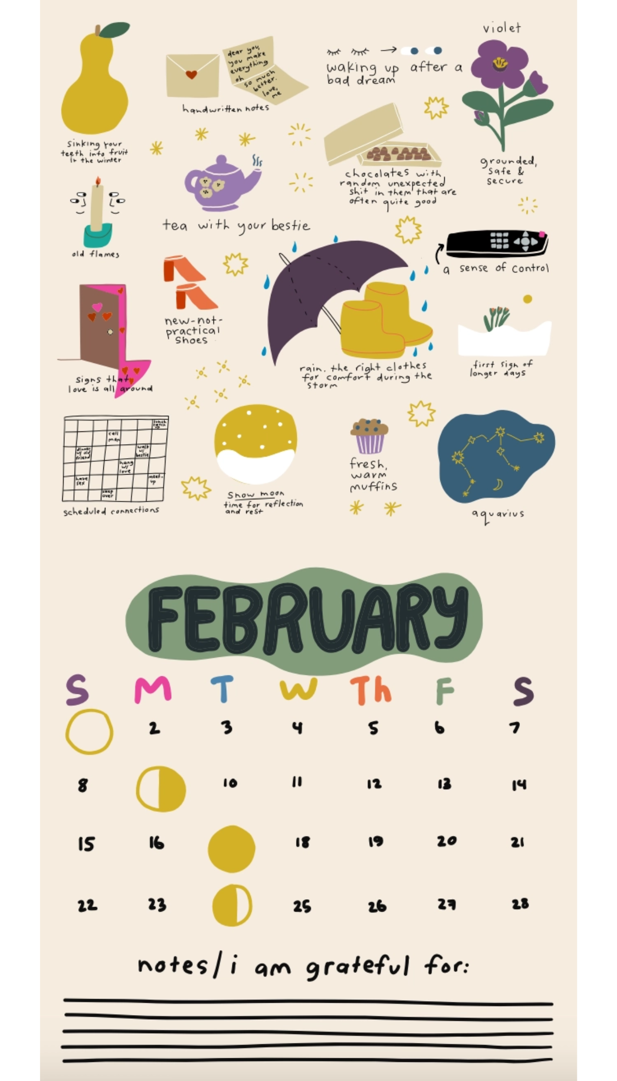 2026 Only Good Things 12-Month Wall Calendar