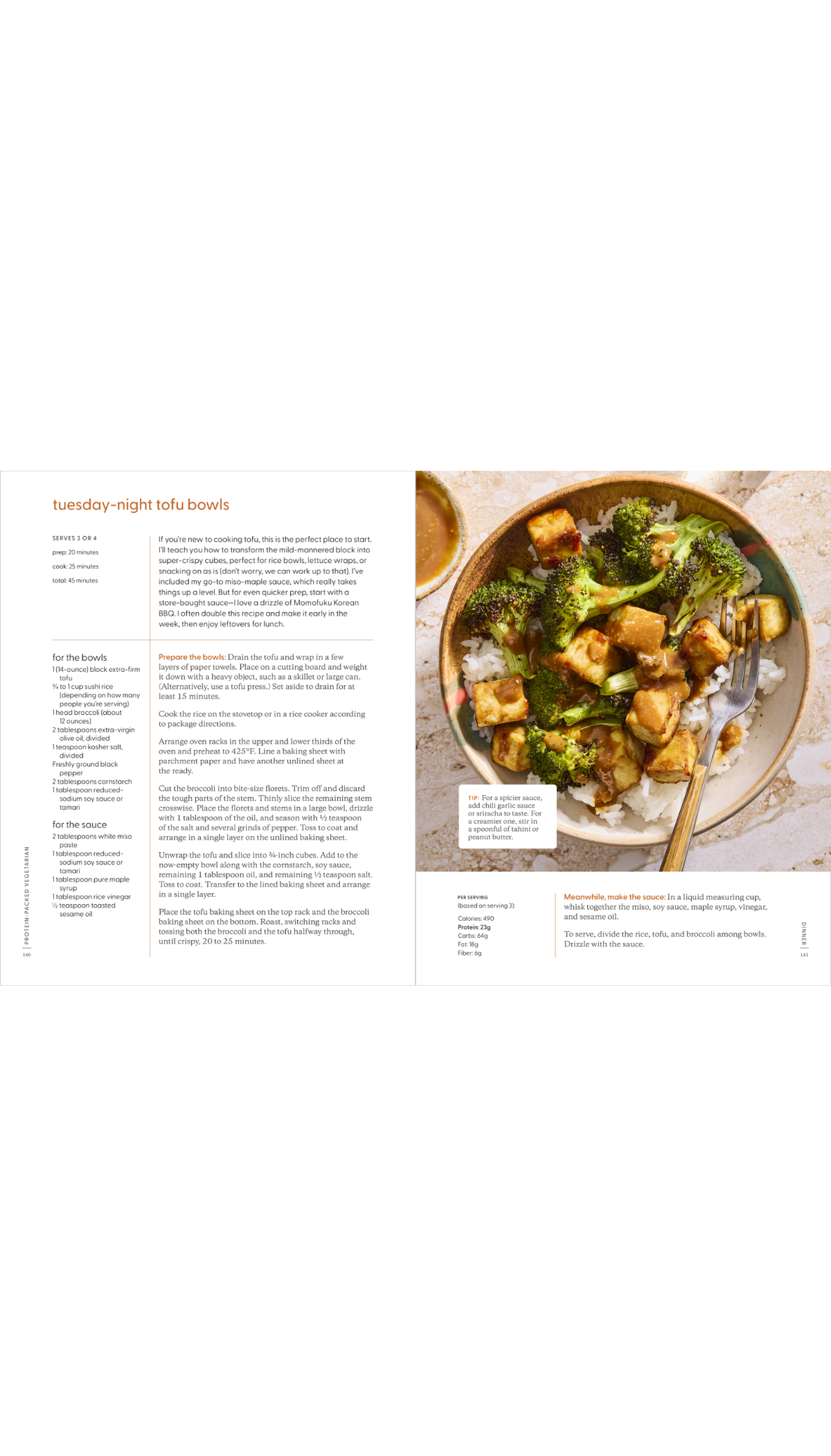 Protein-Packed Vegetarian / COMING AUG. 25TH!