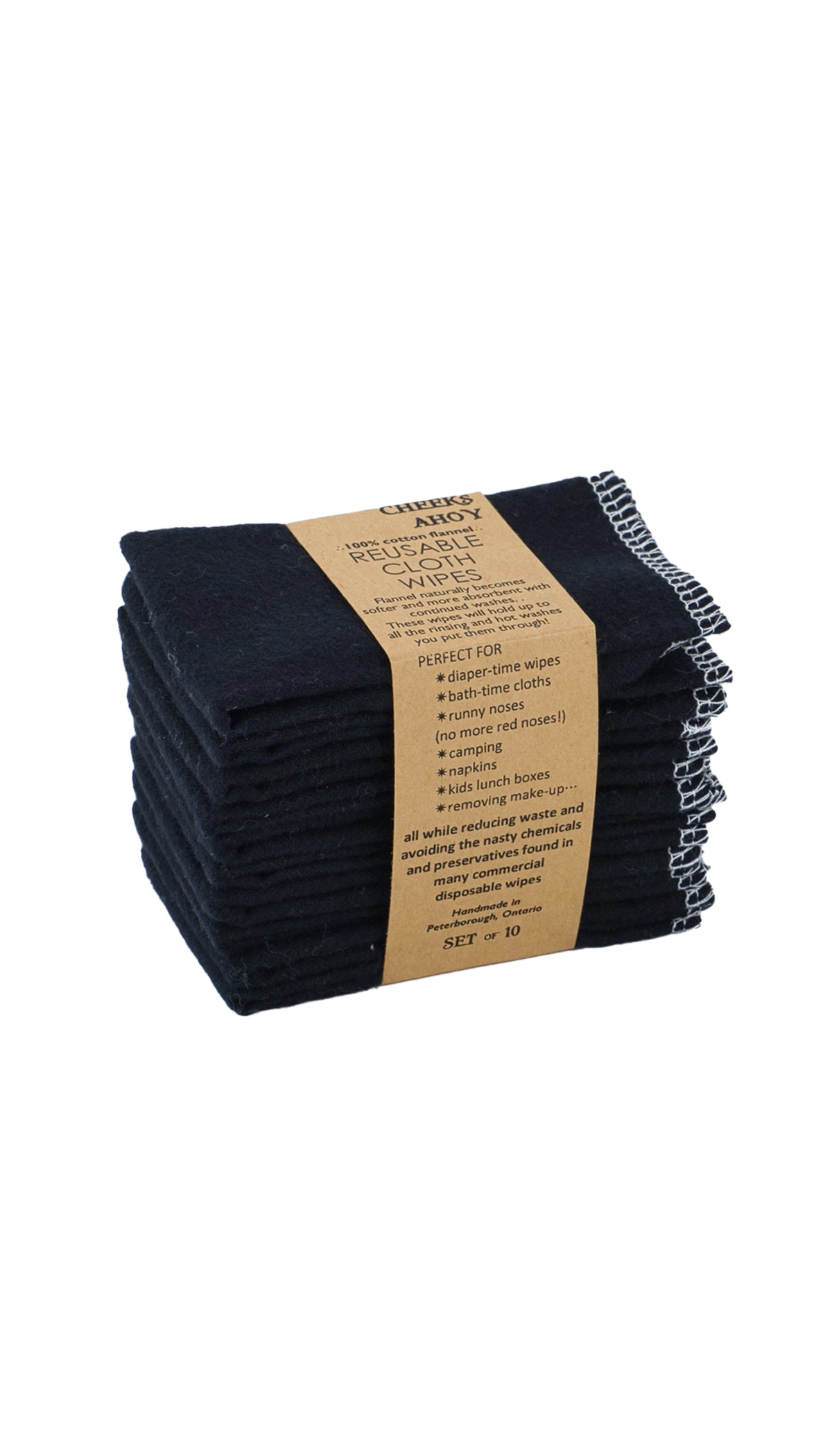 Reusable Cloth Wipes 10-Pack