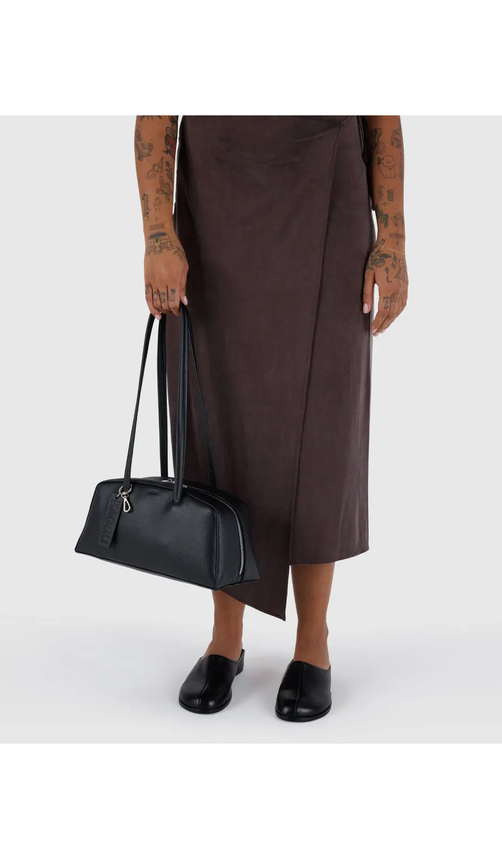 Recycled Leather Bowler Bag