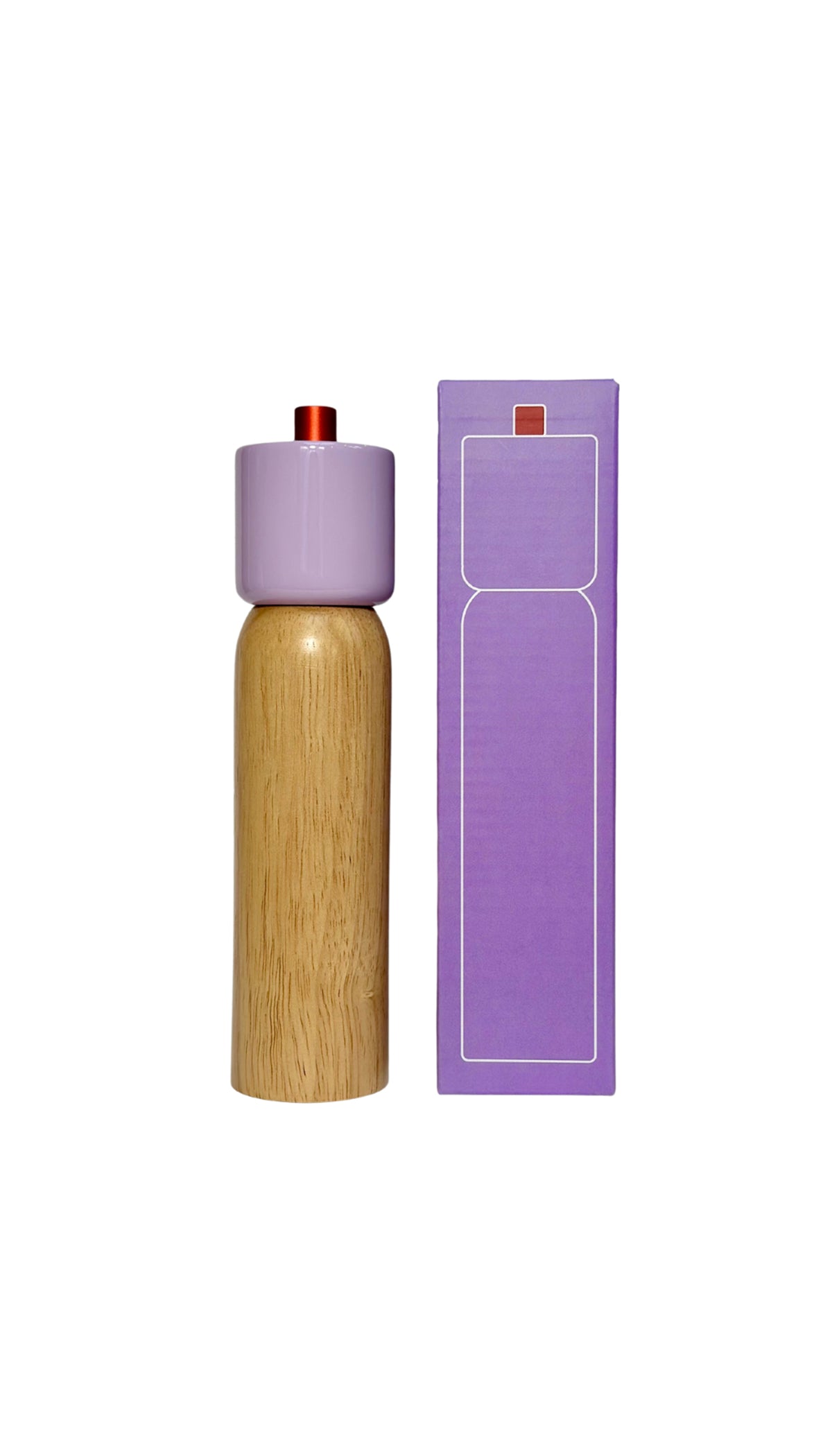 Salt & Pepper Grinder - Lilac & Red