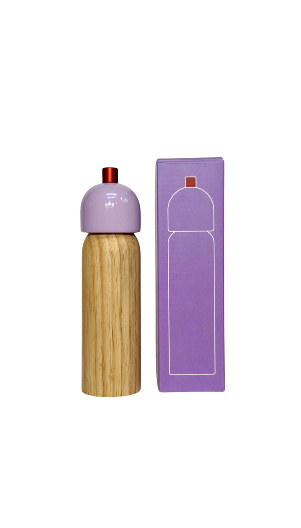 Salt & Pepper Grinder - Lilac & Red