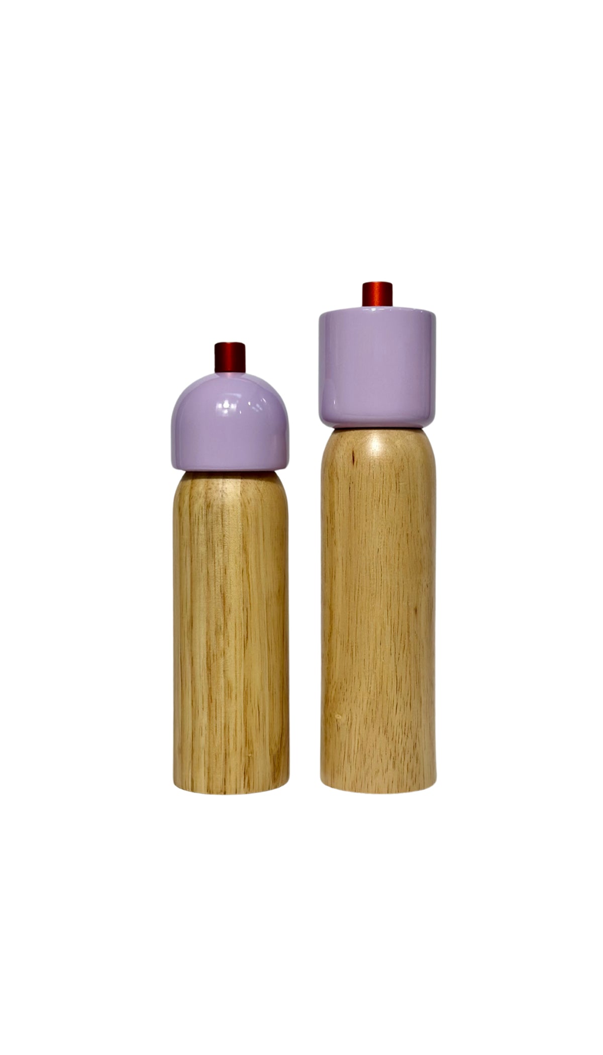 Salt & Pepper Grinder - Lilac & Red