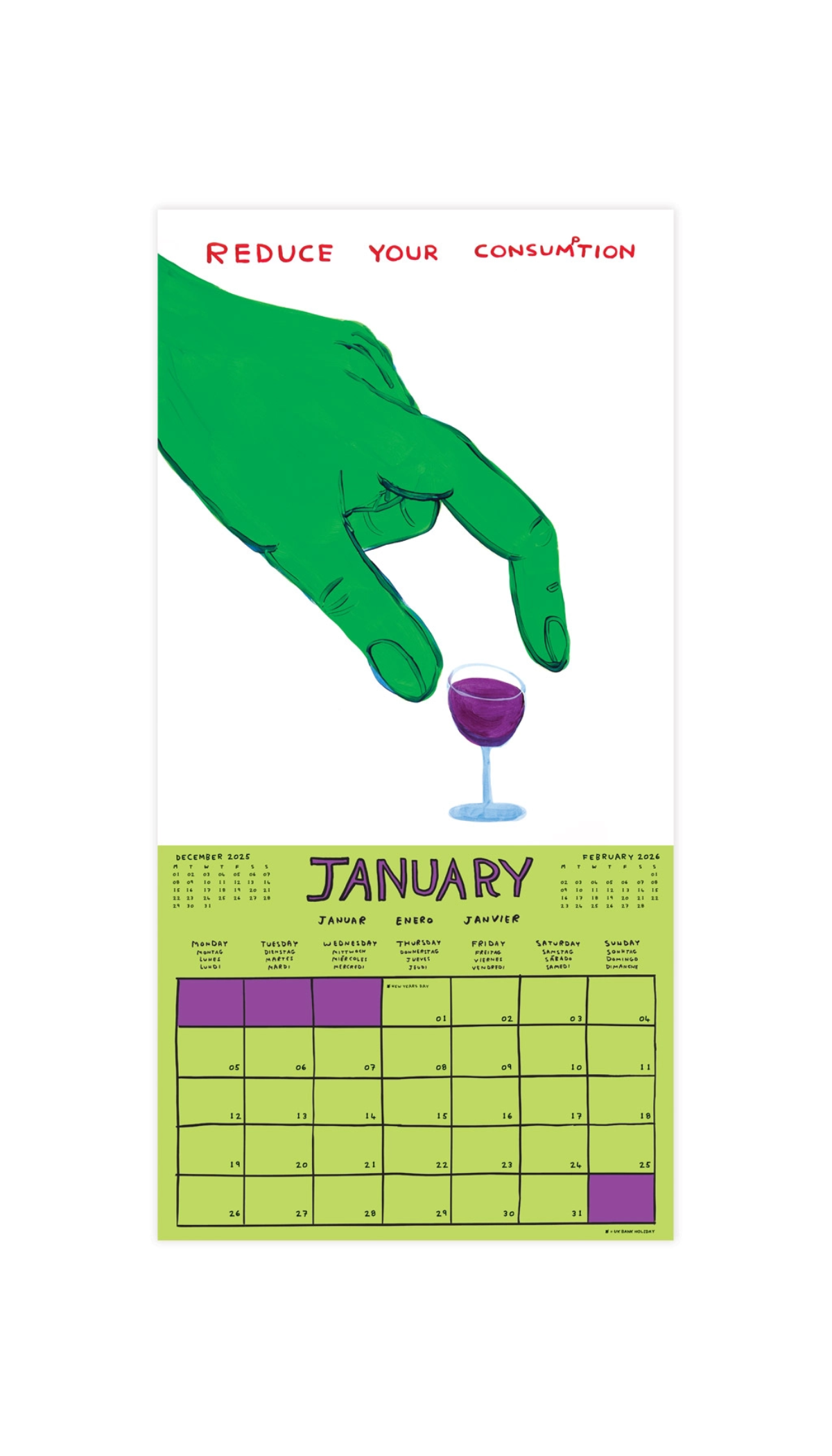 David Shrigley 2026 Calendar