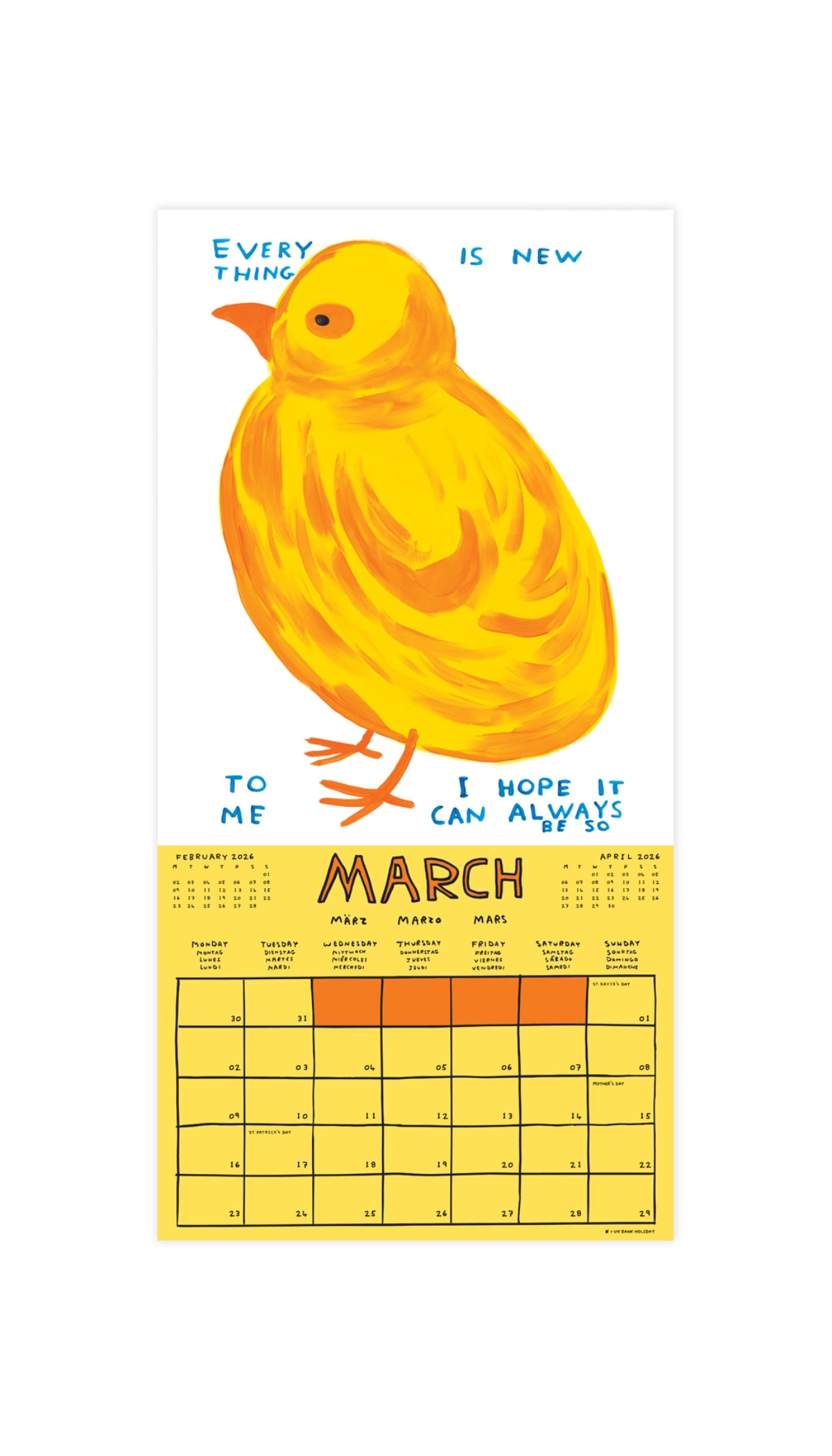 David Shrigley 2026 Calendar