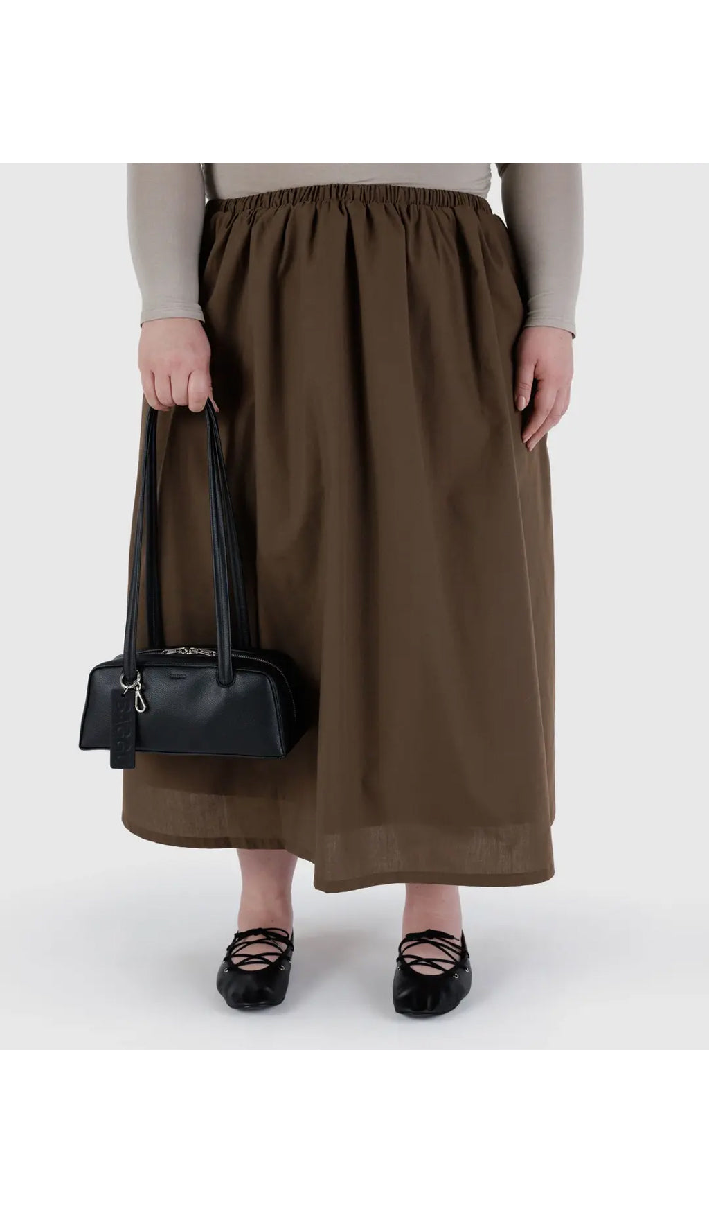 Small Recycled Leather Bowler Bag
