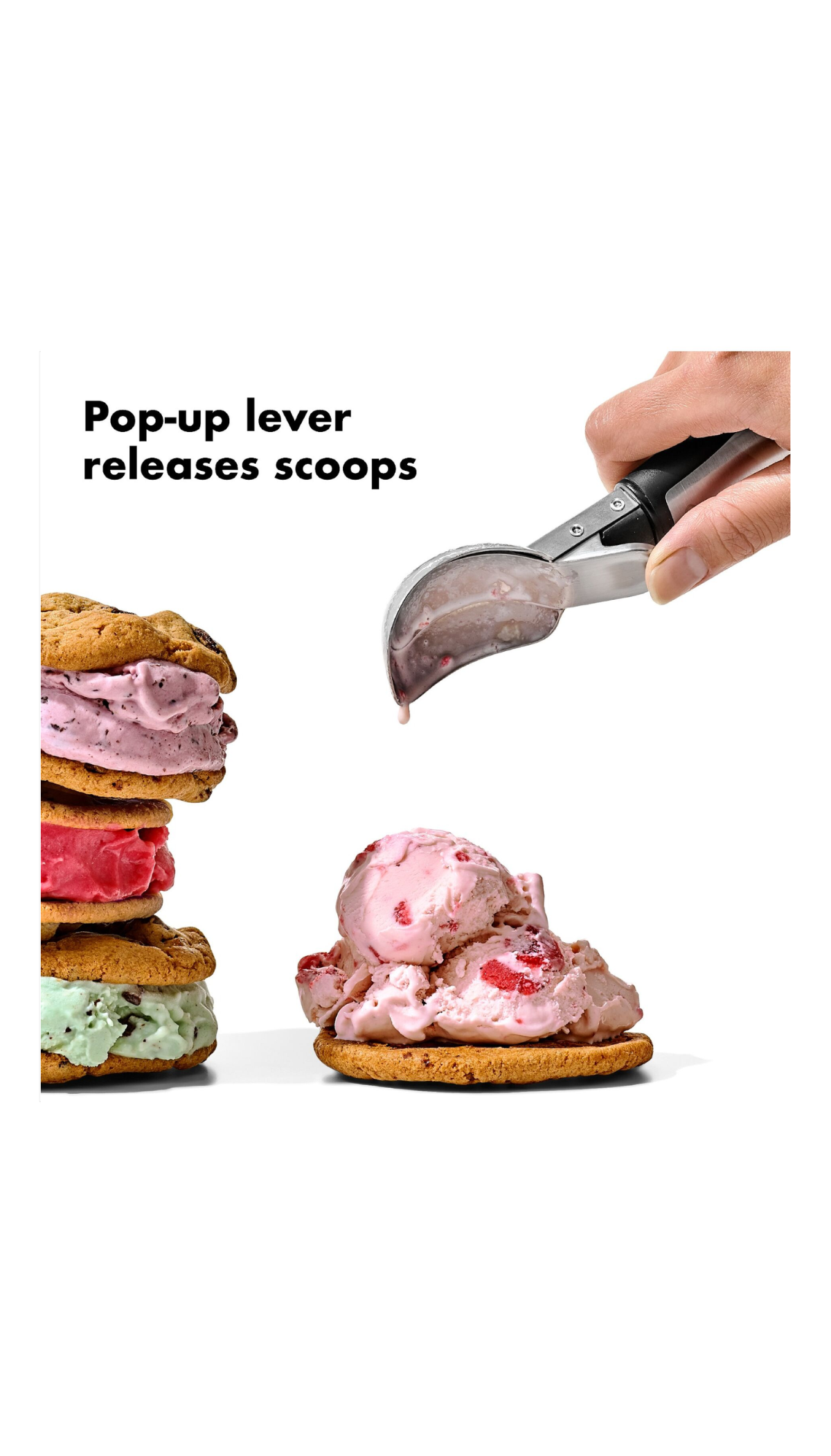 Steel Lever Ice Cream Scoop