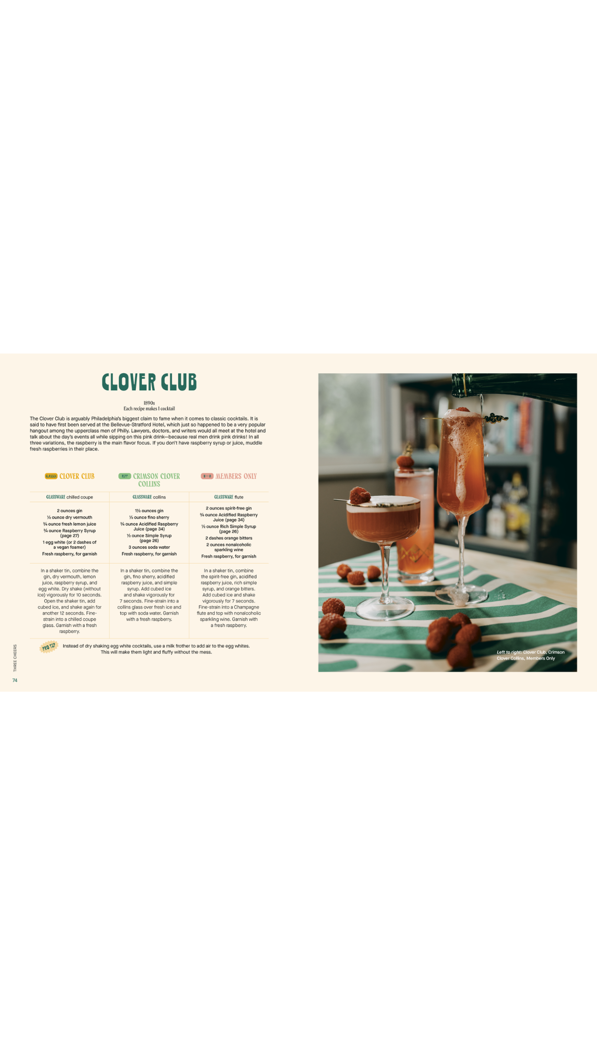 Three Cheers: Cocktails Three Ways: Classics, Riffs, & Zero-Proof Sips / COMING OCT. 7TH!