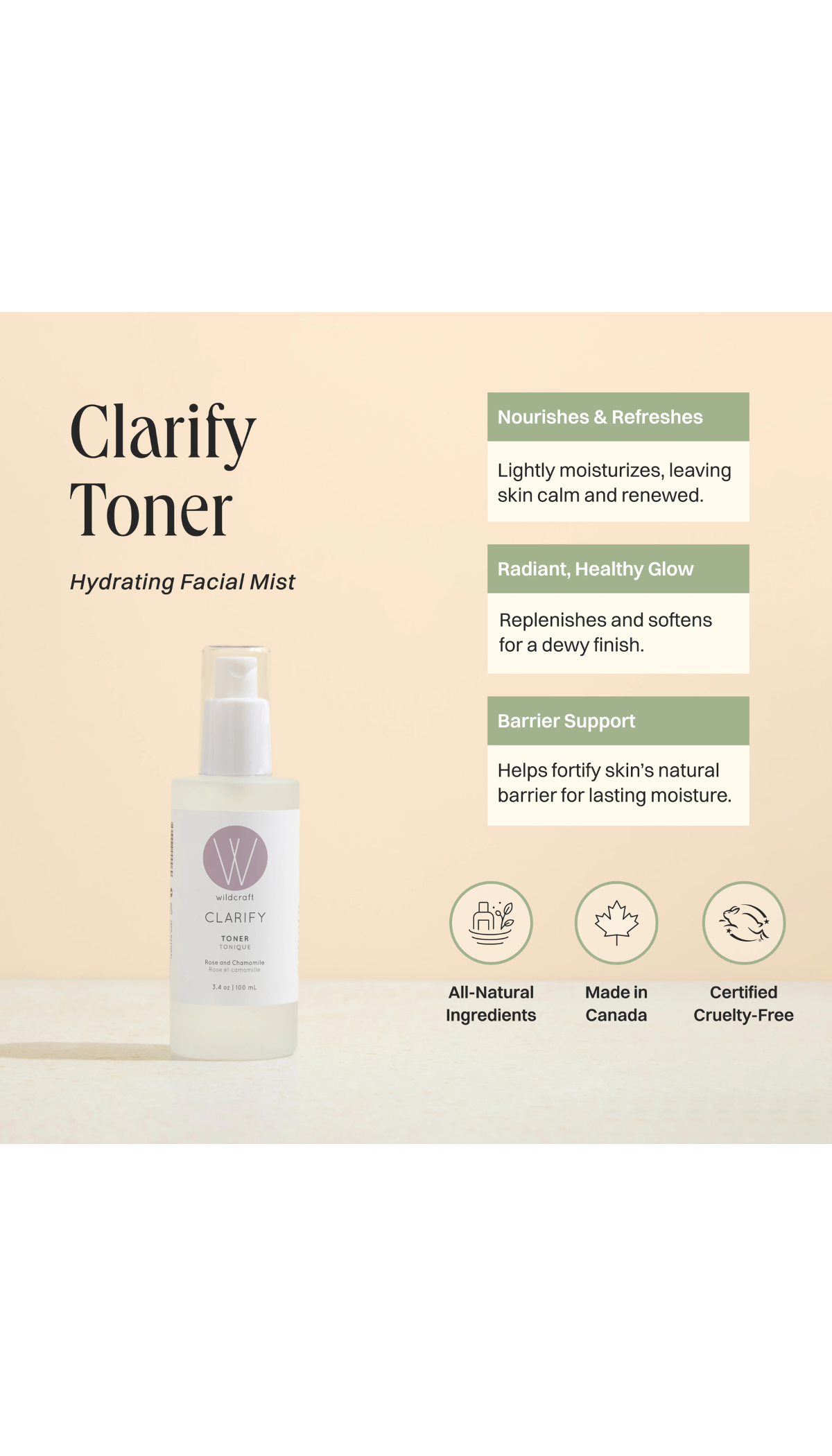 Clarify Toner - Rose and Chamomile