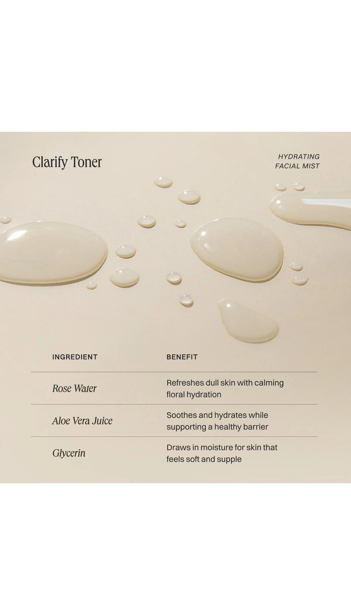 Clarify Toner - Rose and Chamomile