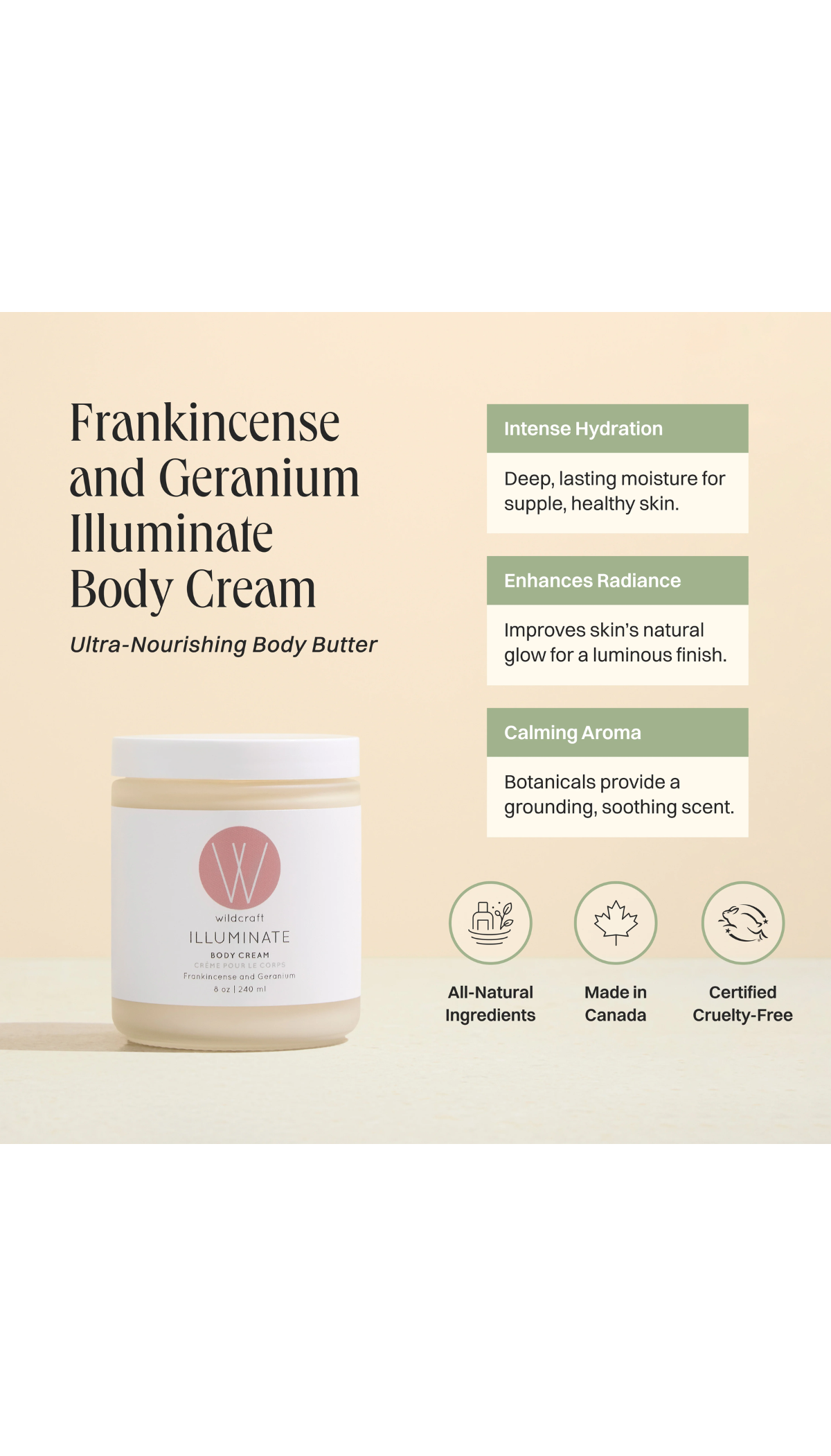 Illuminate Body Cream - Frankincense and Geranium