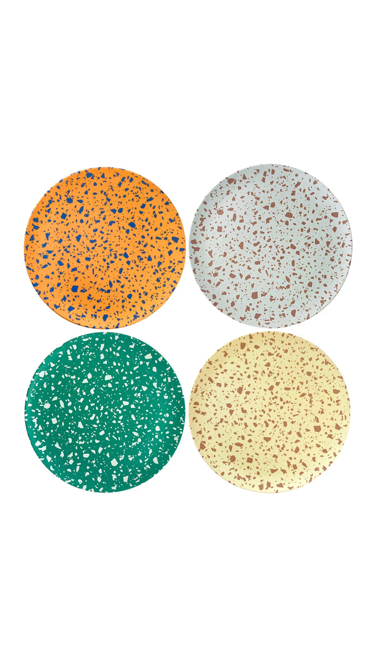 Terrazzo Side Plates - 4 set assorted