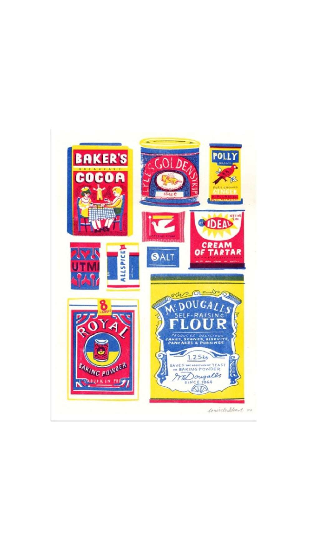 Baking Collection Riso Print / THE PRINTED PEANUT